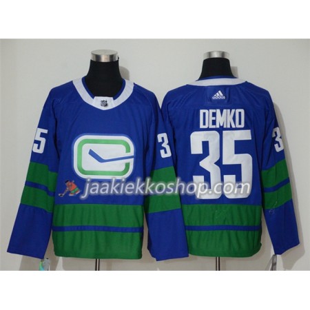 Miehille NHL Vancouver Canucks Pelipaita Thatcher Demko 35 Alternate Adidas 2019-20 Sininen Authentic